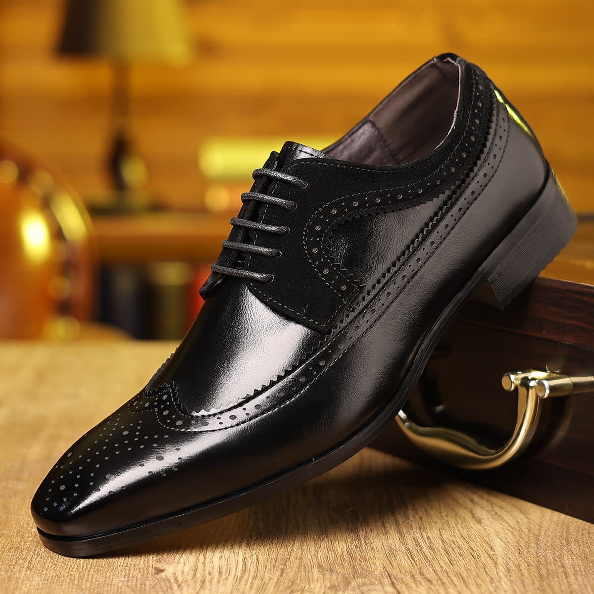 Leo Leather Wingtip Dress Shoes_2