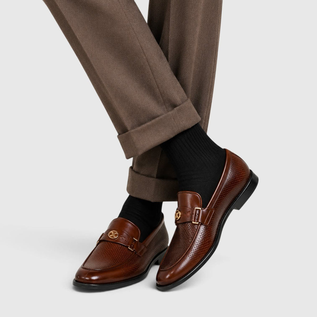 Logan Perforated Slip-On Loafers_9