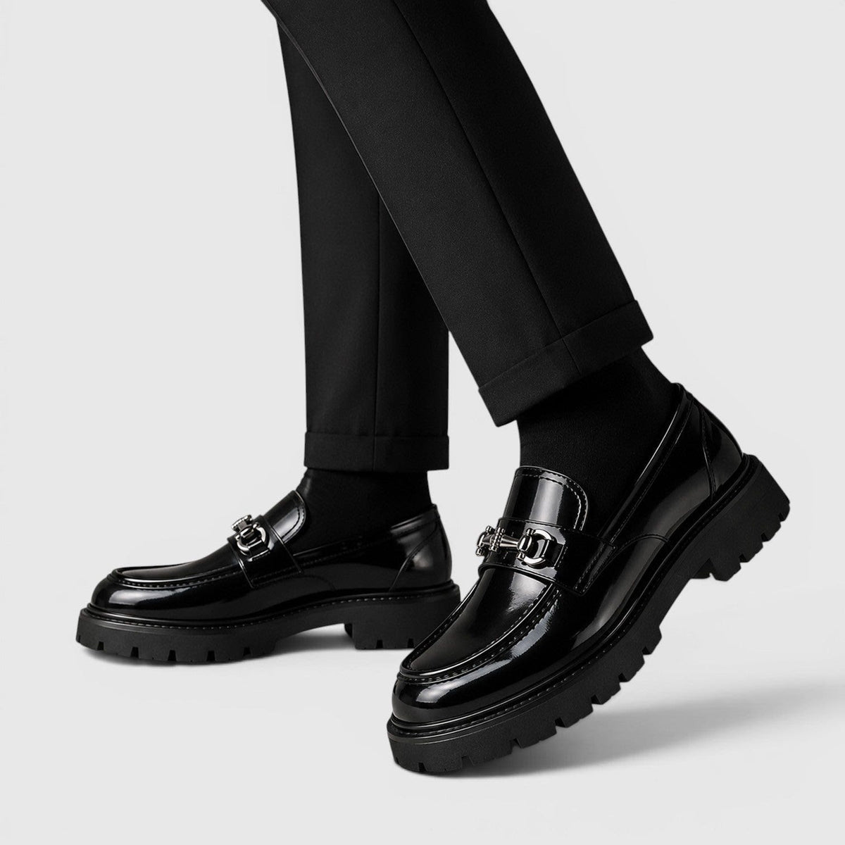 Julian Chunky Sole Horsebit Loafers_8