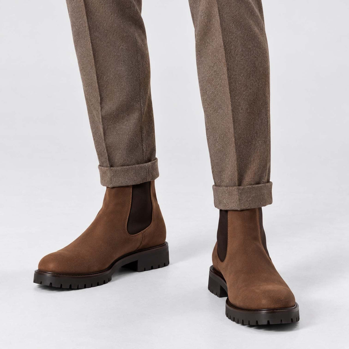 Nolan Suede Lug Sole Chelsea Boots_12