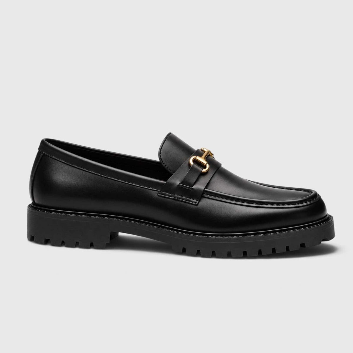 Wyatt Leather Lug Sole Bit Loafers_2