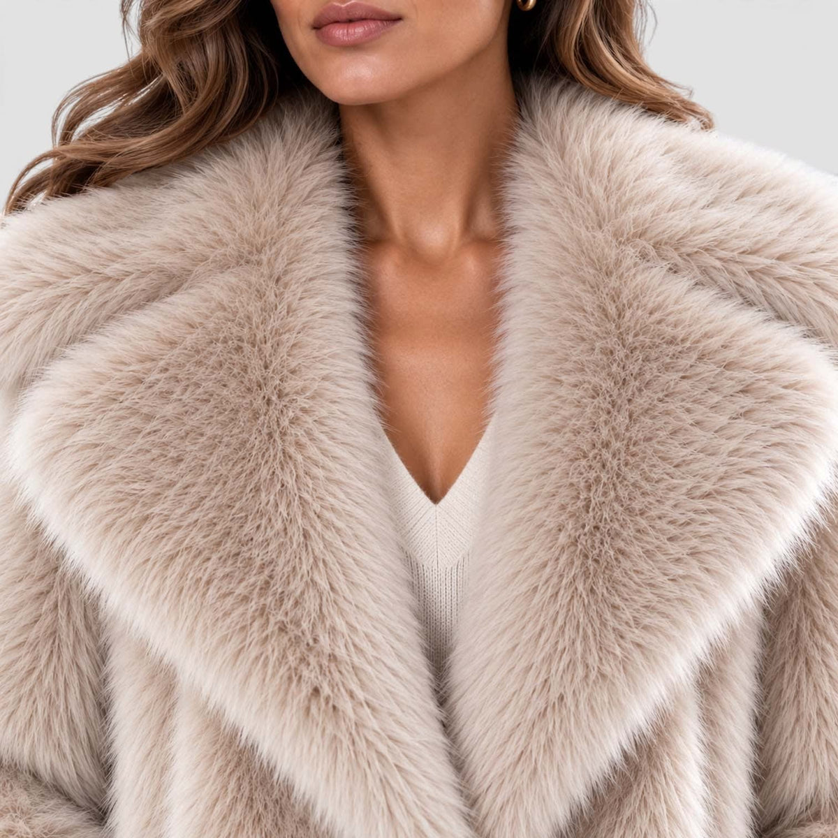 Angelina Plush Faux Fur Short Coat_5