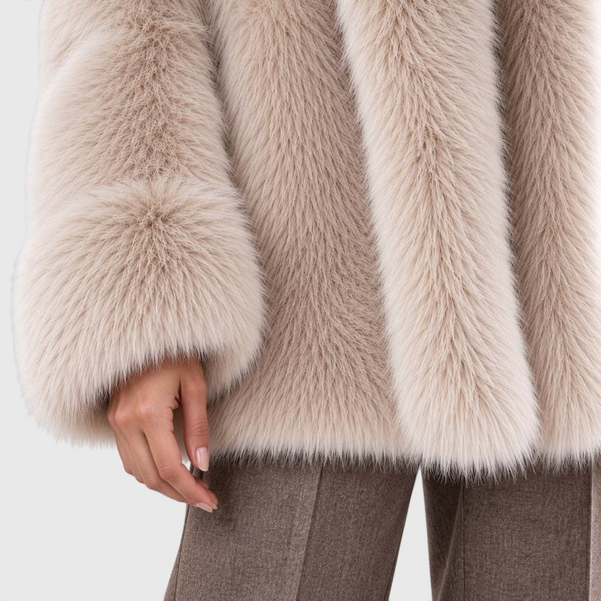 Angelina Plush Faux Fur Short Coat_6