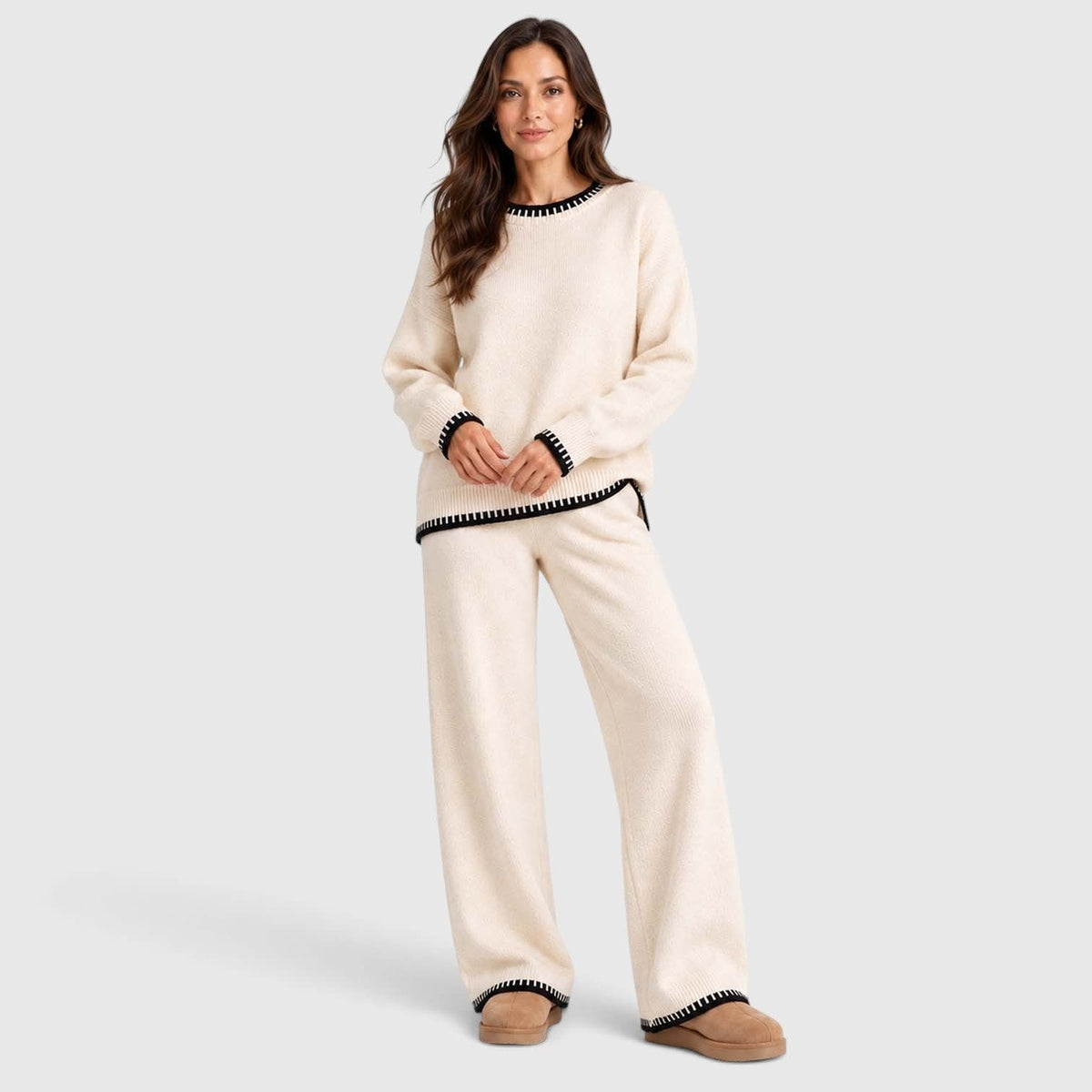 Leanne Contrast Stitch Knit Lounge Set_5