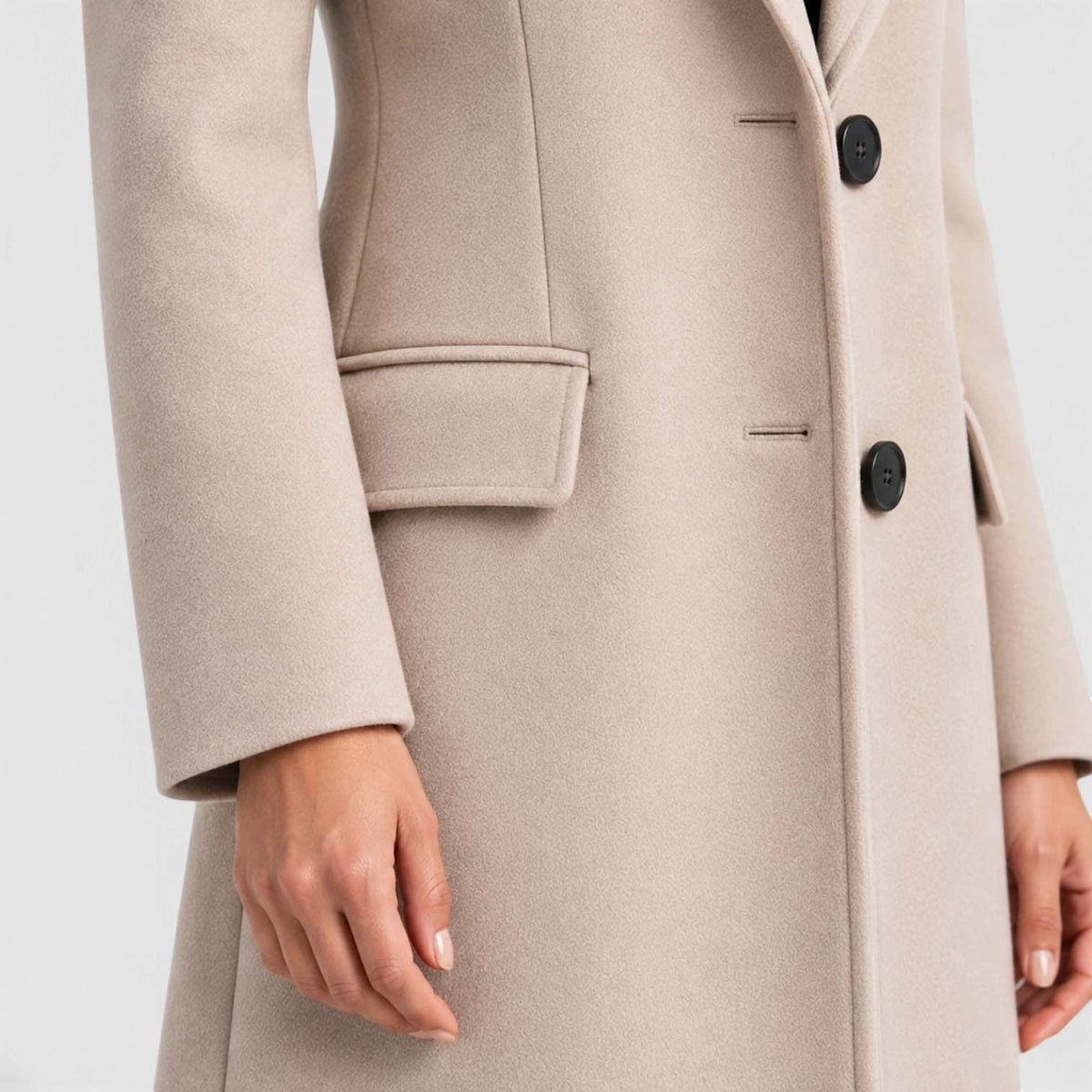Katrina Long Tailored Wool Blend Coat_15