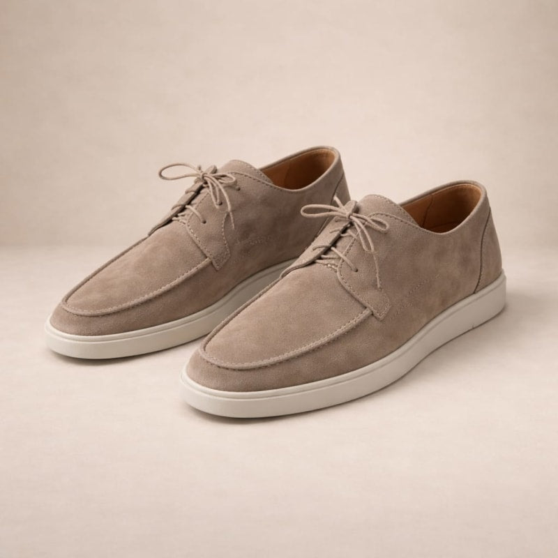 Rufus Suede Lace Up Loafers_1