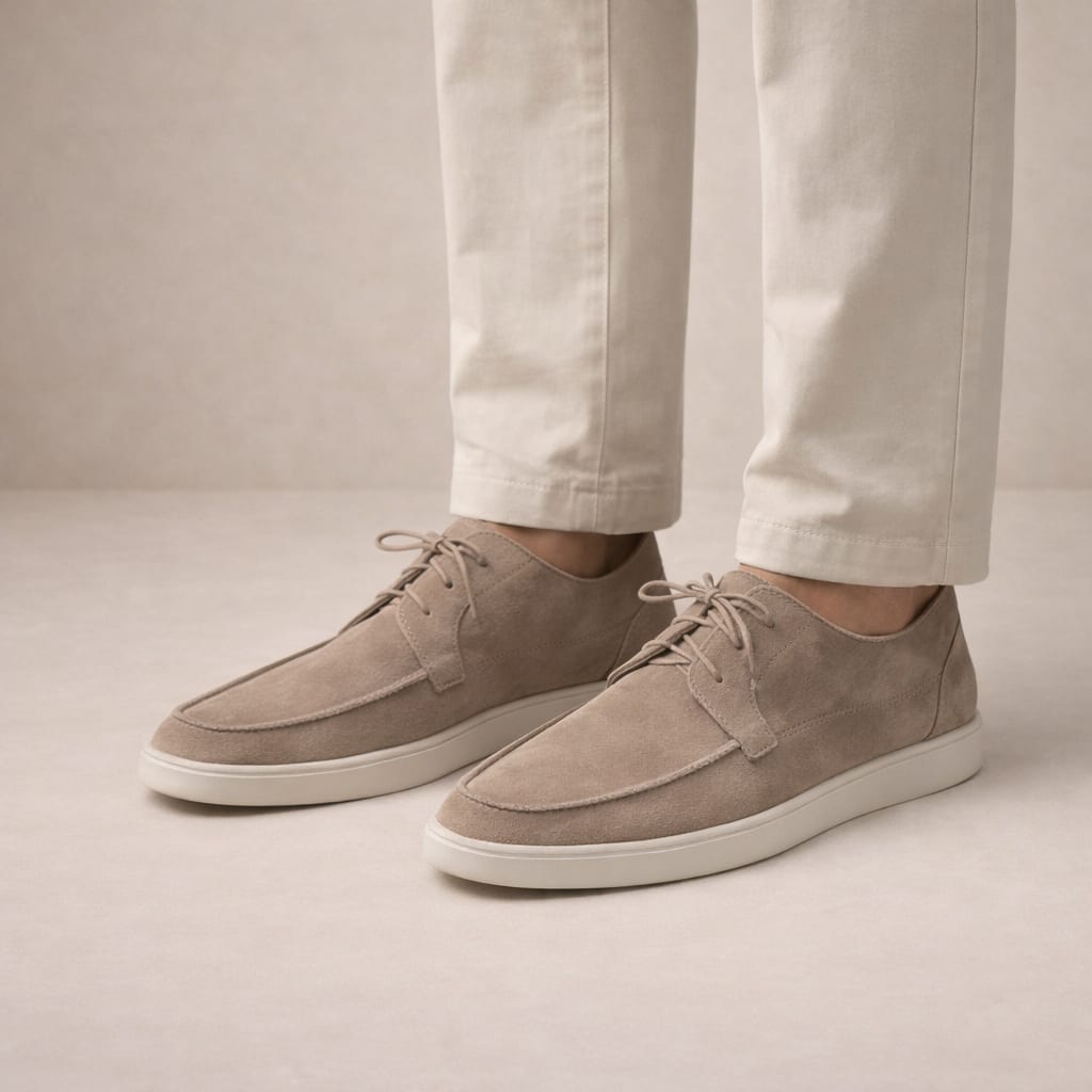 Rufus Suede Lace Up Loafers_2
