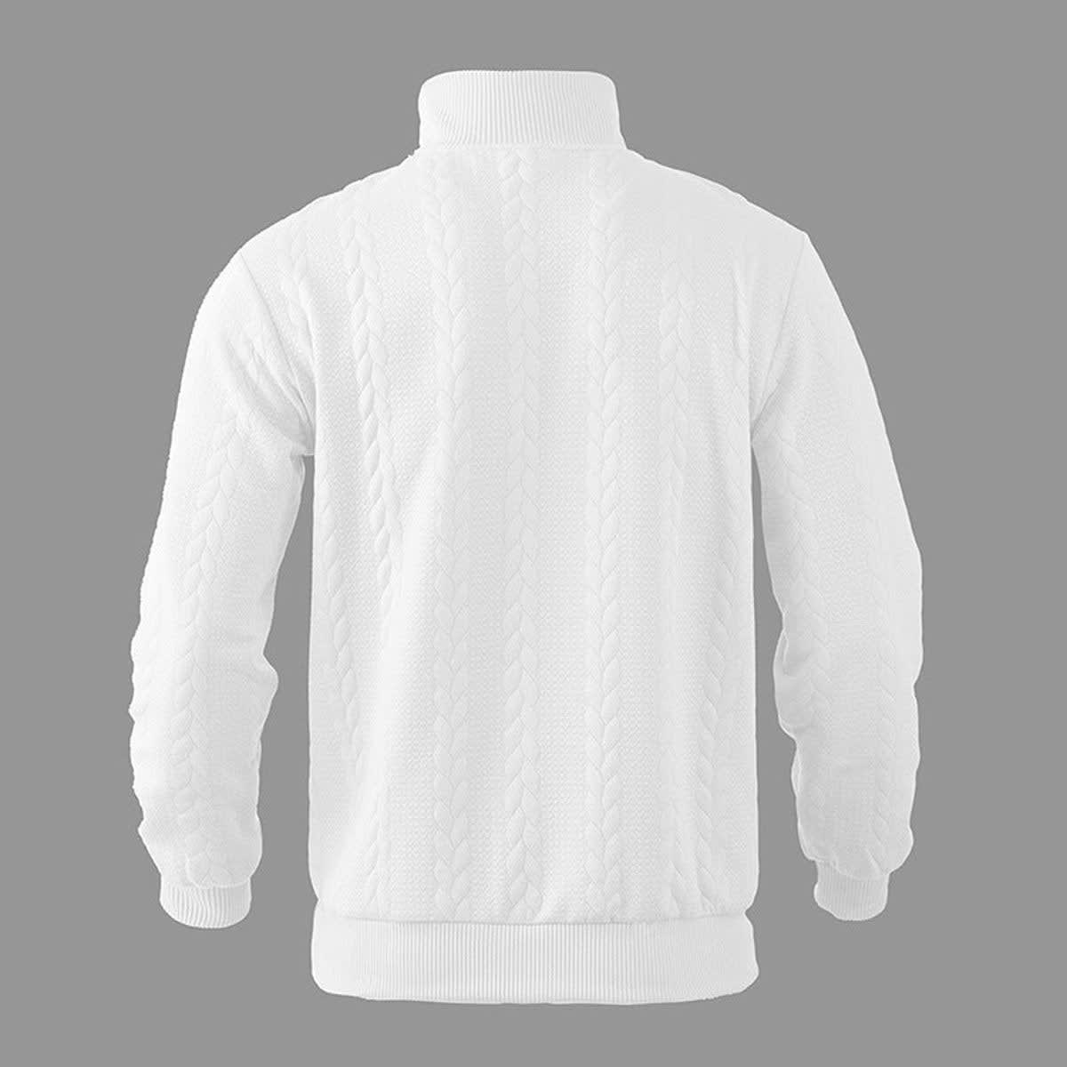 Emmett Cable Knit Quarter Zip Sweater_15