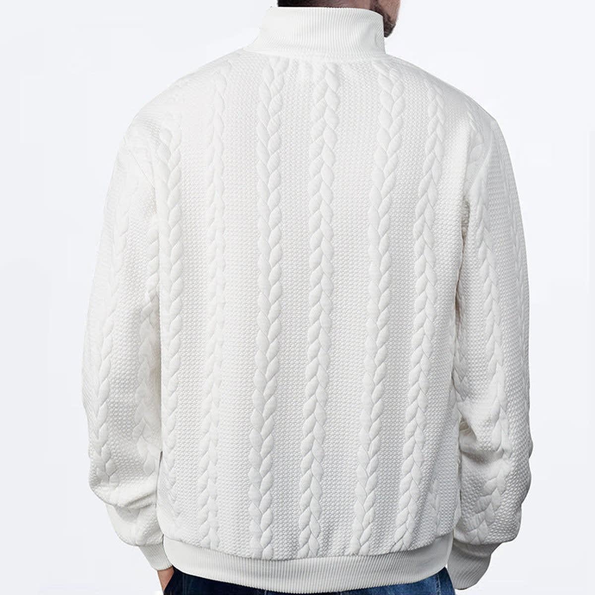 Emmett Cable Knit Quarter Zip Sweater_16