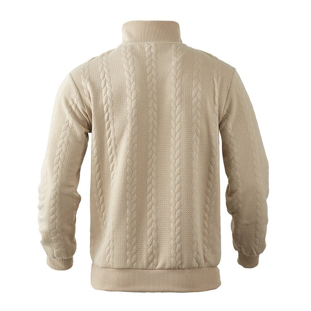 Emmett Cable Knit Quarter Zip Sweater_6