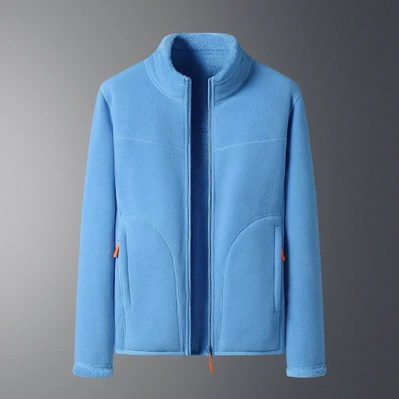 Helena Stand Collar Fleece Ski Jacket For Winter_10