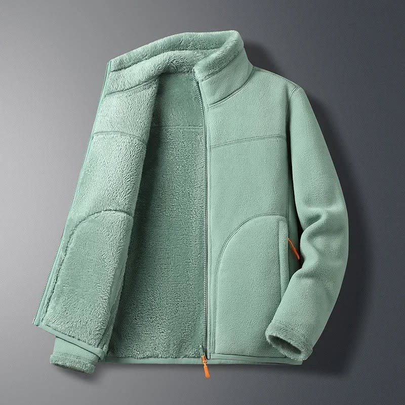 Helena Stand Collar Fleece Ski Jacket For Winter_2