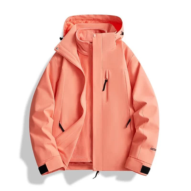 Sabrina Color Block Hooded Ski Jacket For Winter_5
