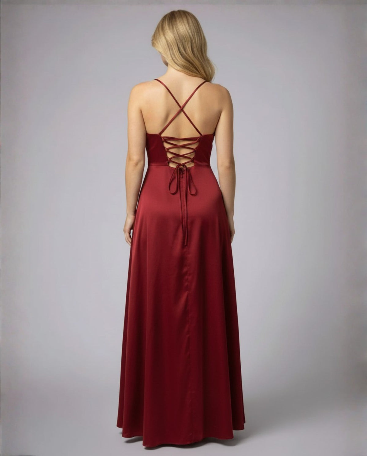 Fenella Satin Cowl Neck Side Slit Maxi Dress_2
