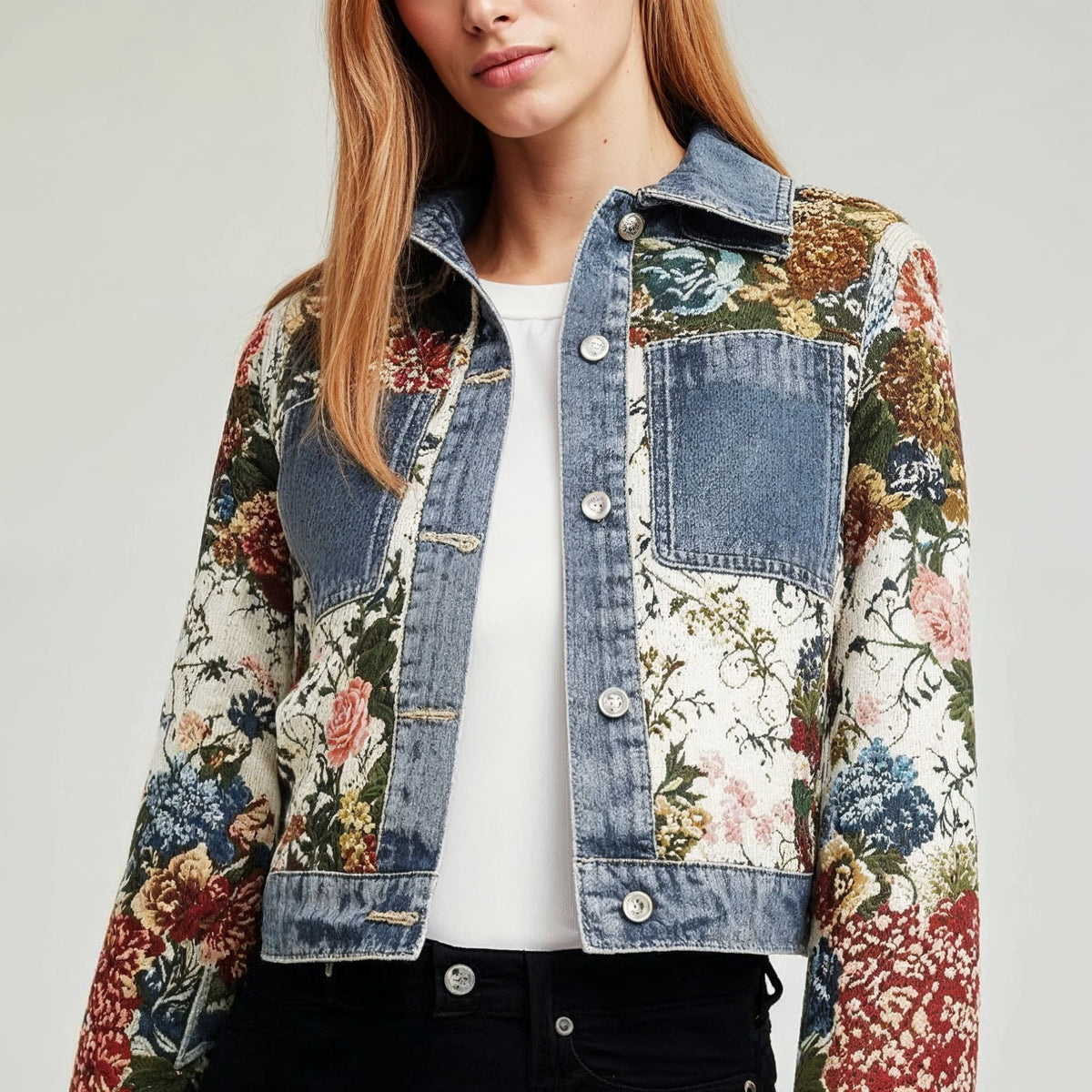 Amira Floral Patchwork Denim Jacket_2