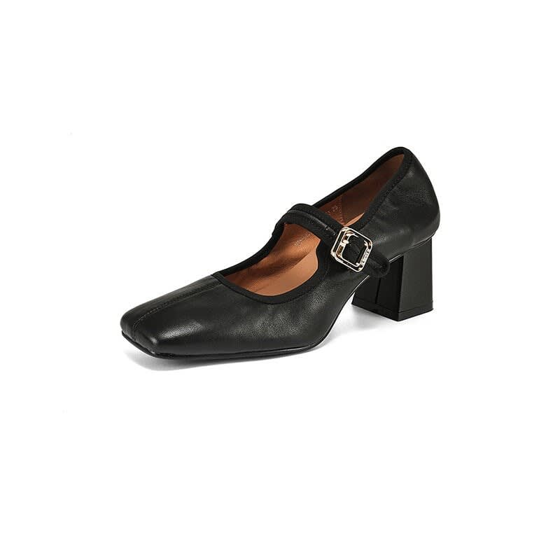 Flora Square Toe Mary Jane Block Heels_11