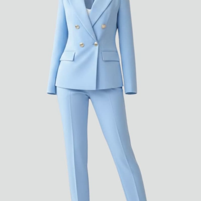 Vincenza Double Breasted Tailored Pant Suit_1