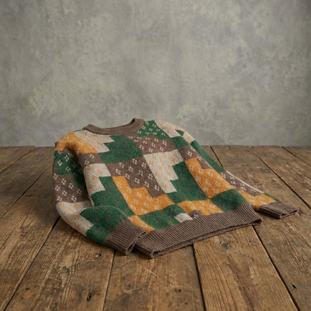 Dan Wallen Geometric Crewneck Sweater