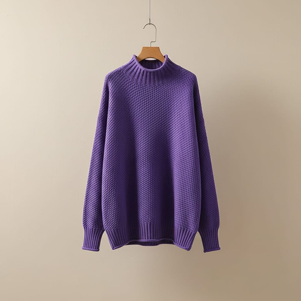 Leticia Textured Knit Mock Neck Sweater_4