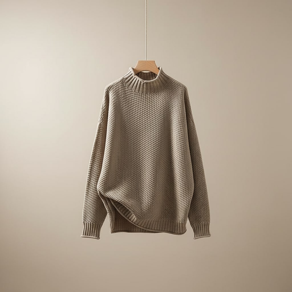 Leticia Textured Knit Mock Neck Sweater_7