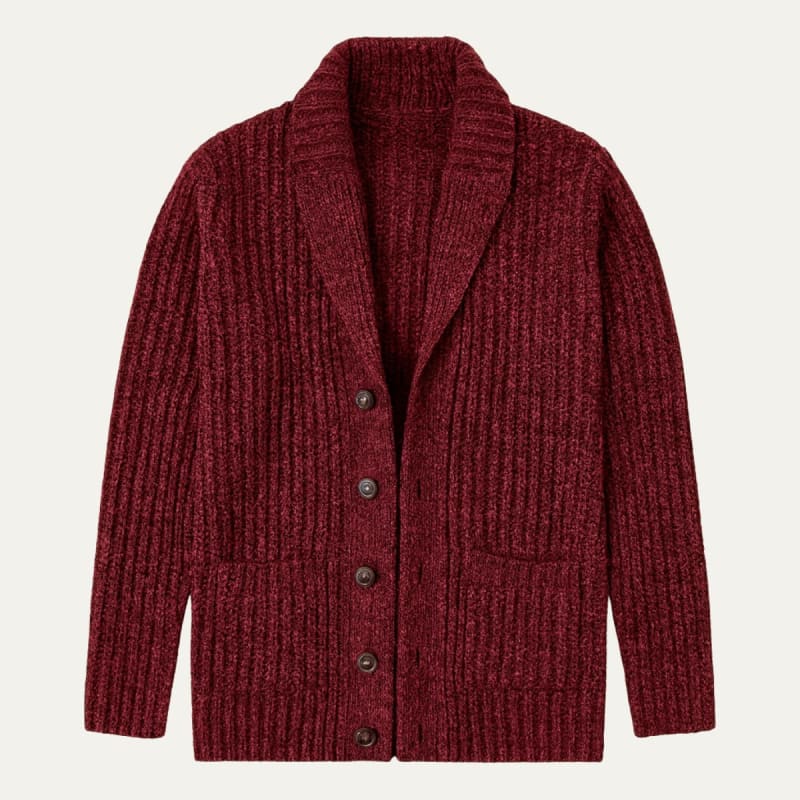 Juan Chunky Knit Shawl Collar Cardigan_1