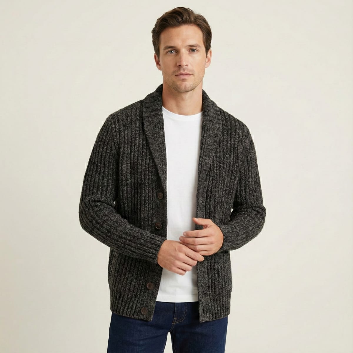 Juan Chunky Knit Shawl Collar Cardigan_10