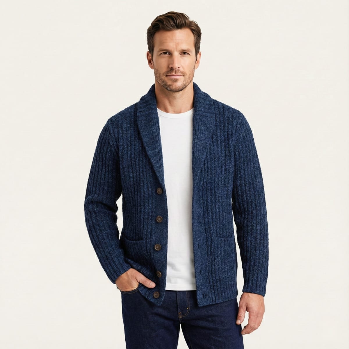 Juan Chunky Knit Shawl Collar Cardigan_8