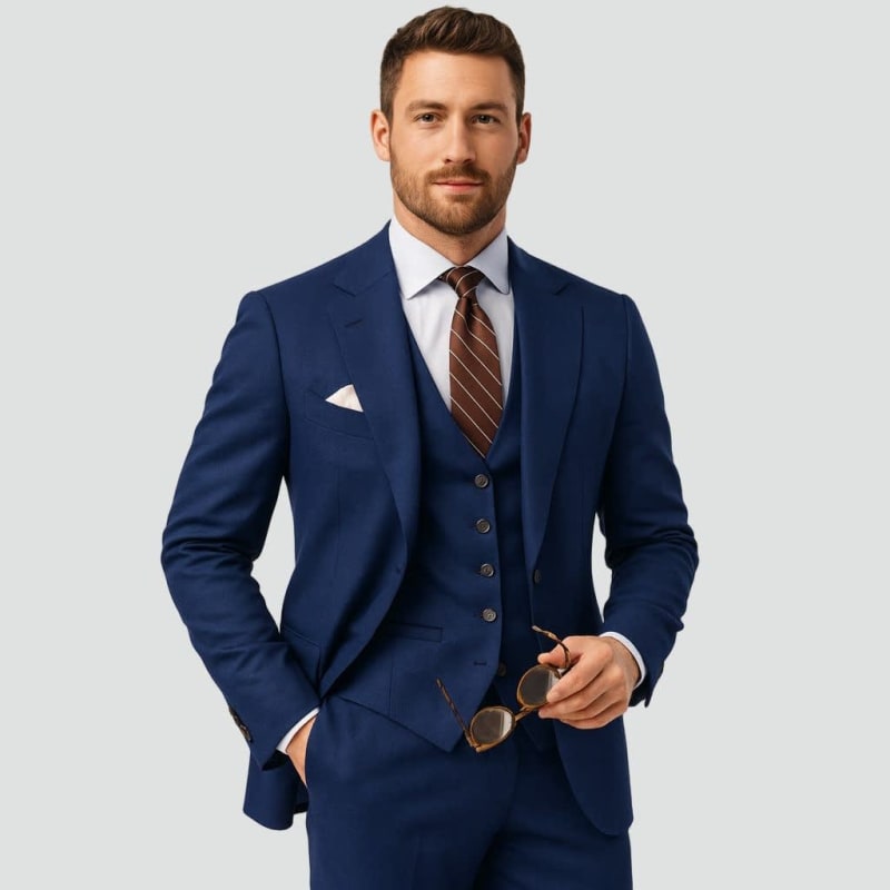 Dominic Three Piece Suit With Vest_1