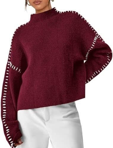 Julissa Oversized Whipstitch Mock Neck Sweater_9