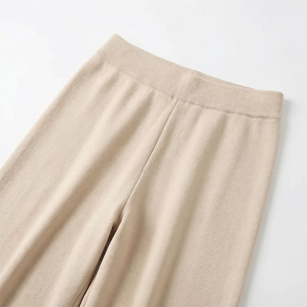 Harriet Asymmetric Knit Top and Wide Leg Pants Two Piece Set_12