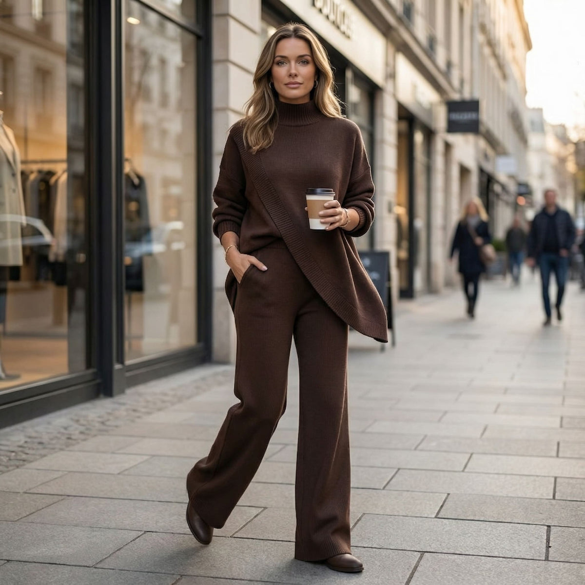 Harriet Asymmetric Knit Top and Wide Leg Pants Two Piece Set_5