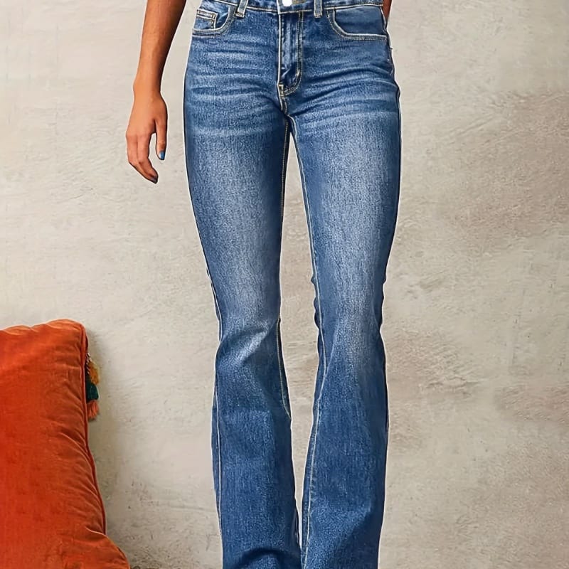 Colette Retro High Waist Flared Jeans_1